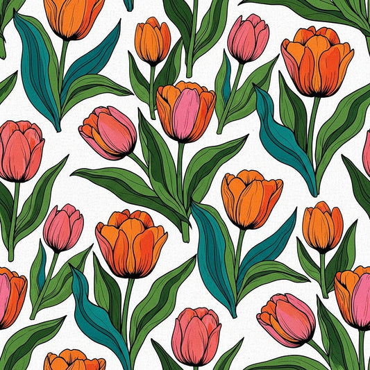 Summer Floral Pattern 10 Quilting Cotton Fabric