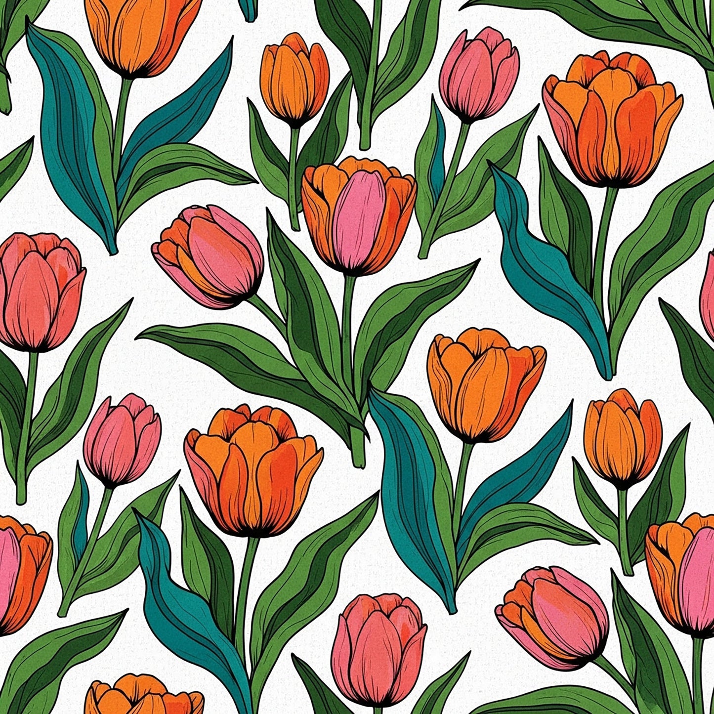 Summer Floral Pattern 10 Quilting Cotton Fabric