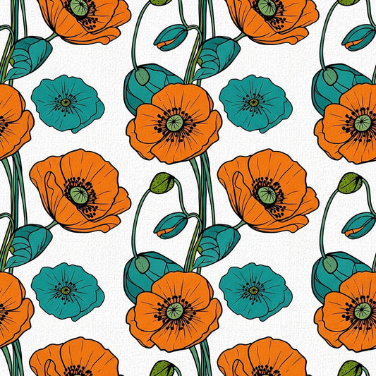 Summer Floral Pattern 12 Quilting Cotton Fabric