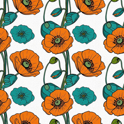 Summer Floral Pattern 12 Quilting Cotton Fabric