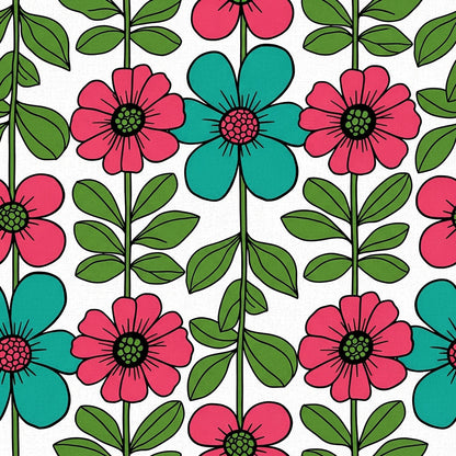 Summer Floral Pattern 14 Quilting Cotton Fabric