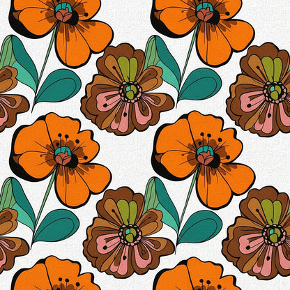Summer Floral Pattern 15 Quilting Cotton Fabric