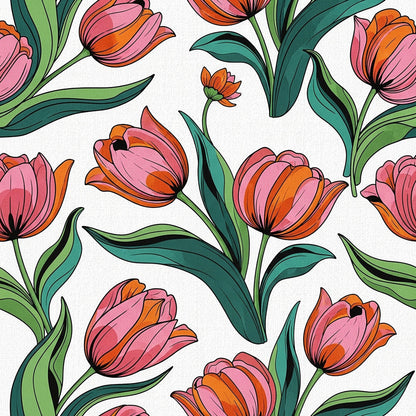 Summer Floral Pattern 17 Quilting Cotton Fabric