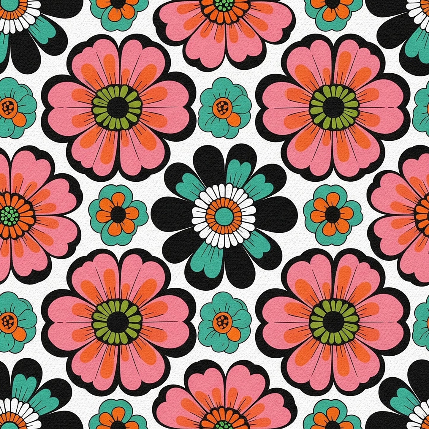 Summer Floral Pattern 20 Quilting Cotton Fabric