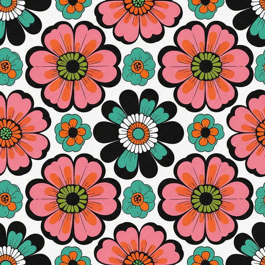 Summer Floral Pattern 20 Quilting Cotton Fabric