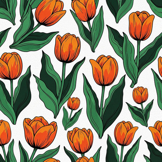 Summer Floral Pattern 4 Quilting Cotton Fabric