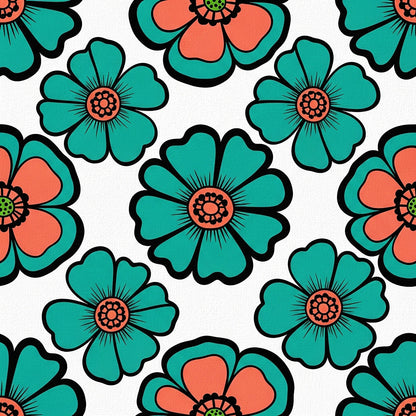 Summer Floral Pattern 7 Quilting Cotton Fabric
