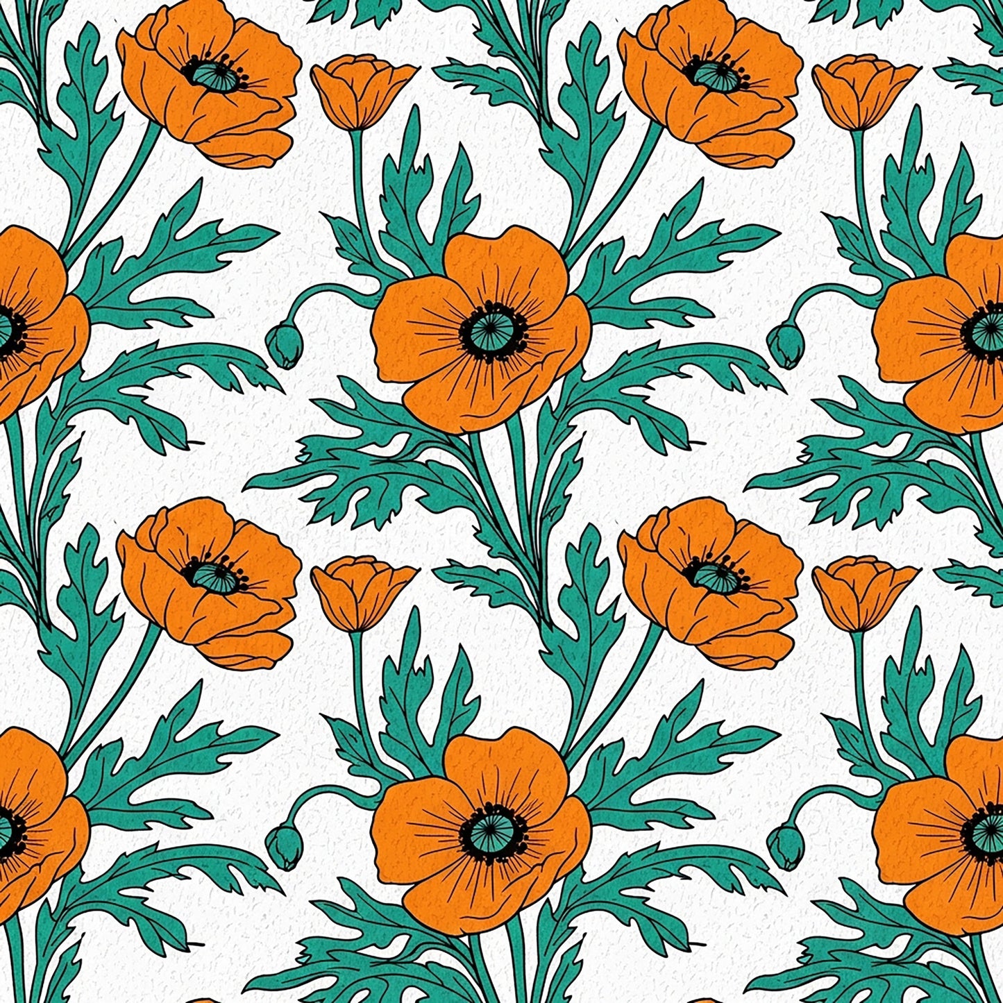 Summer Floral Pattern 8 Quilting Cotton Fabric