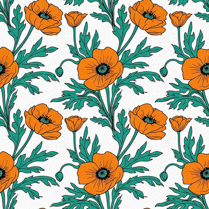 Summer Floral Pattern 8 Quilting Cotton Fabric