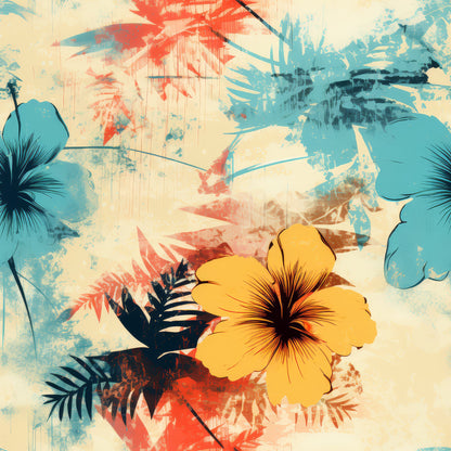 Summer Grunge Pattern 3 Quilting Cotton Fabric