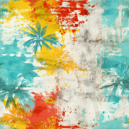 Summer Grunge Pattern 5 Quilting Cotton Fabric