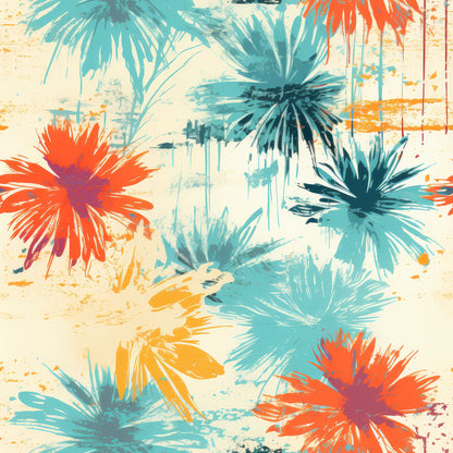Summer Grunge Pattern 7 Quilting Cotton Fabric