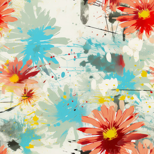 Summer Grunge Pattern 8 Quilting Cotton Fabric