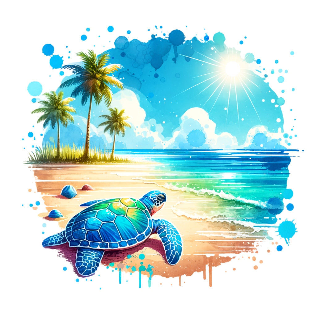 Summer at the Beach Fabric Panel 12