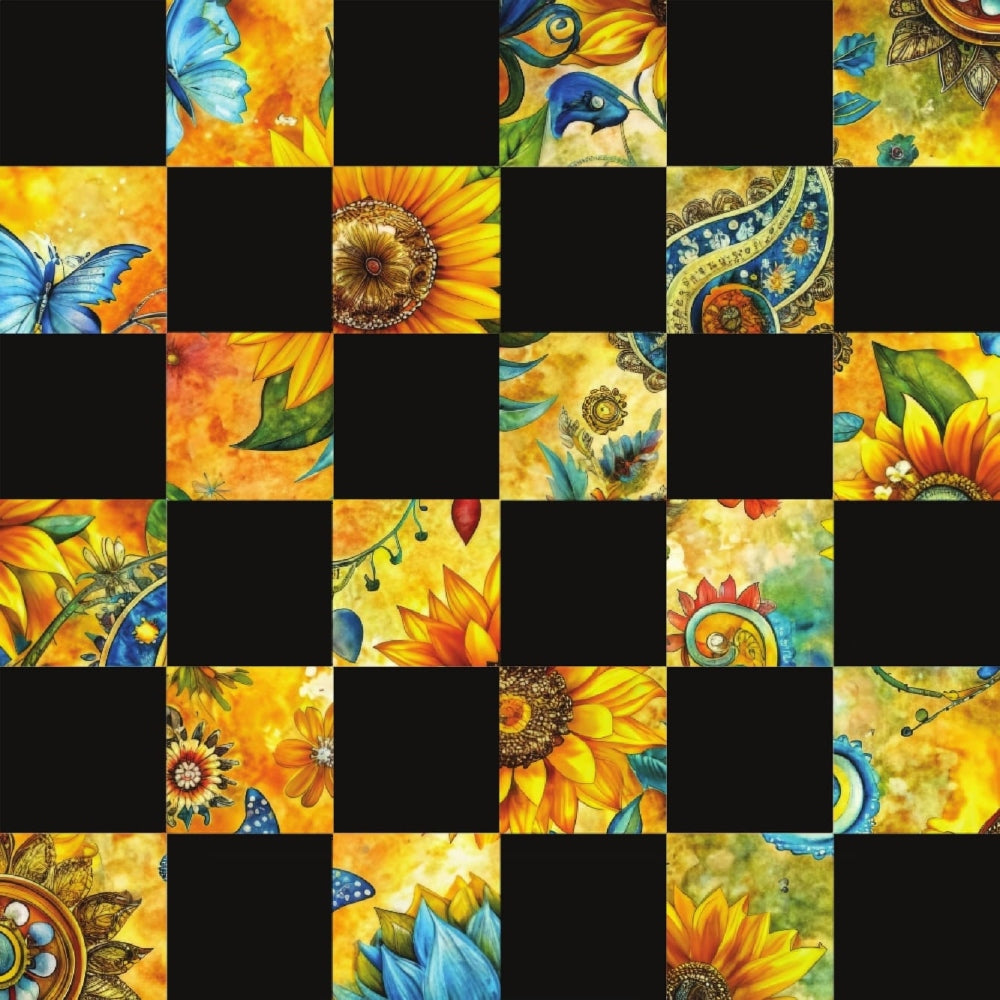Sunflower Fields Pattern 23 Quilting Cotton Fabric