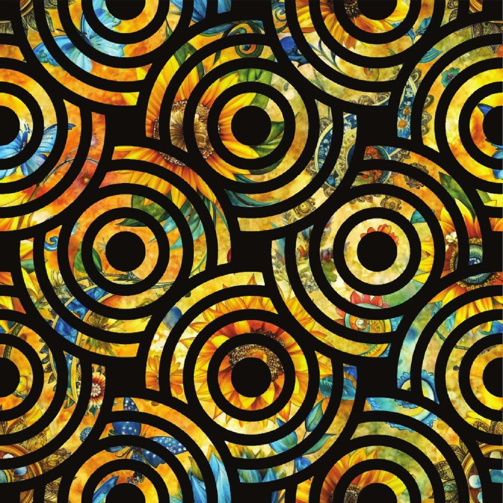 Sunflower Fields Pattern 26 Quilting Cotton Fabric