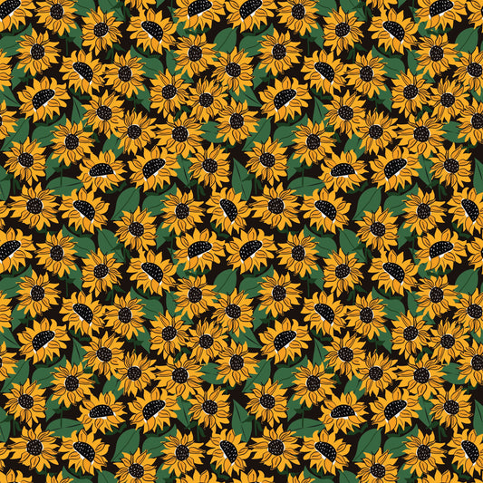 Sunflower Picnic Pattern 10 Quilting Cotton Fabric