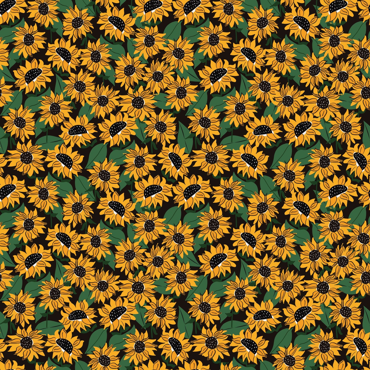 Sunflower Picnic Pattern 10 Quilting Cotton Fabric
