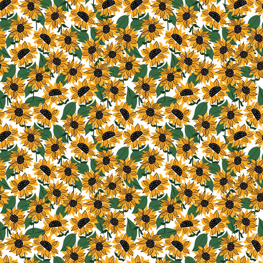 Sunflower Picnic Pattern 11 Quilting Cotton Fabric