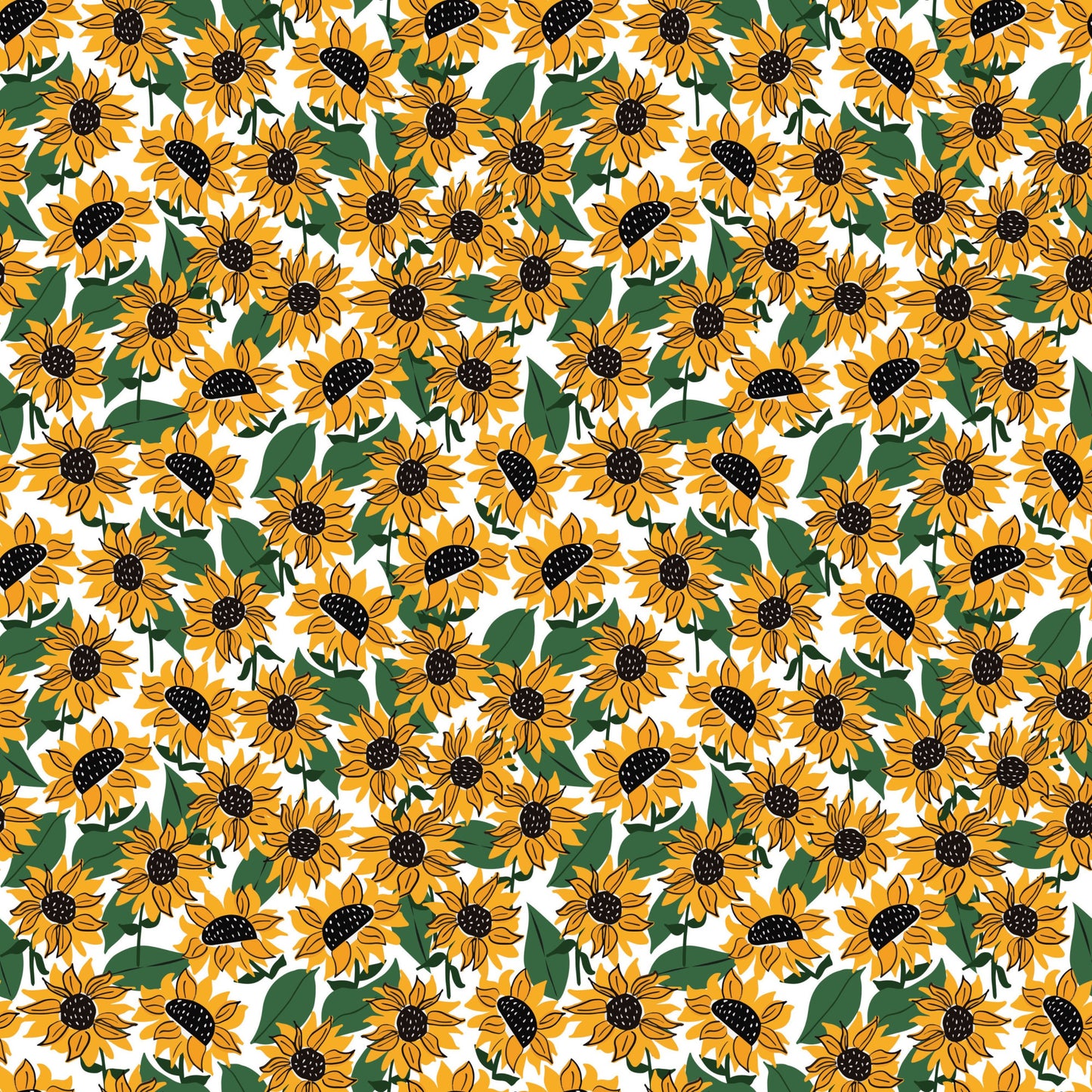 Sunflower Picnic Pattern 11 Quilting Cotton Fabric
