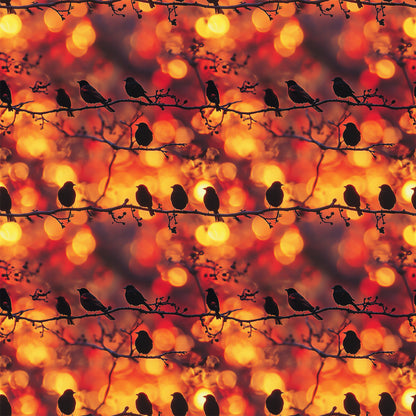 Sunset Bird Pattern 1 Quilting Cotton Fabric
