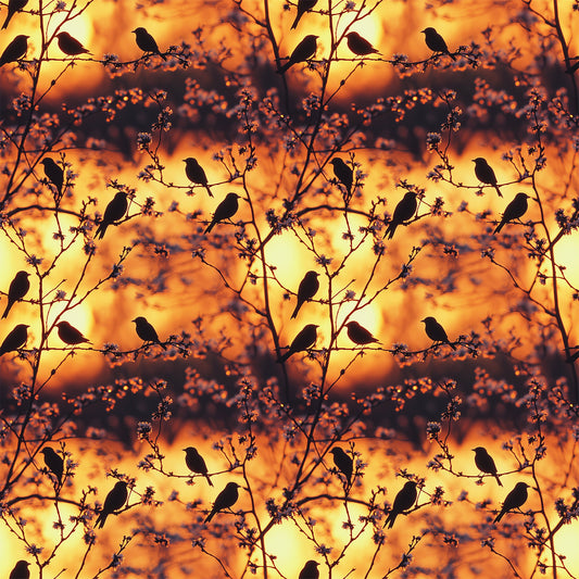Sunset Bird Pattern 11 Quilting Cotton Fabric