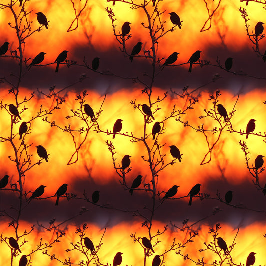 Sunset Bird Pattern 8 Quilting Cotton Fabric
