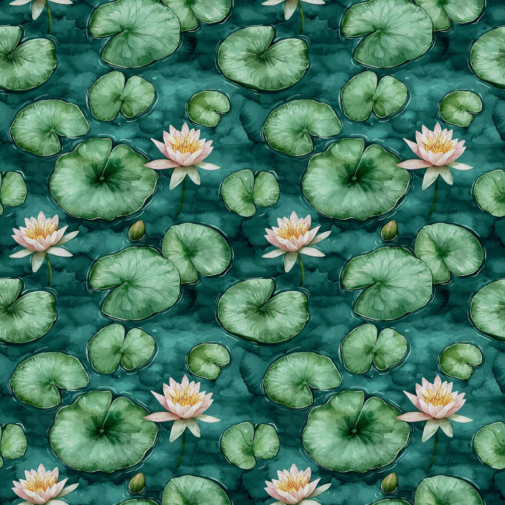 Swan in the Pond Pattern 10 Quilting Cotton Fabric – FabricMegaStore.com