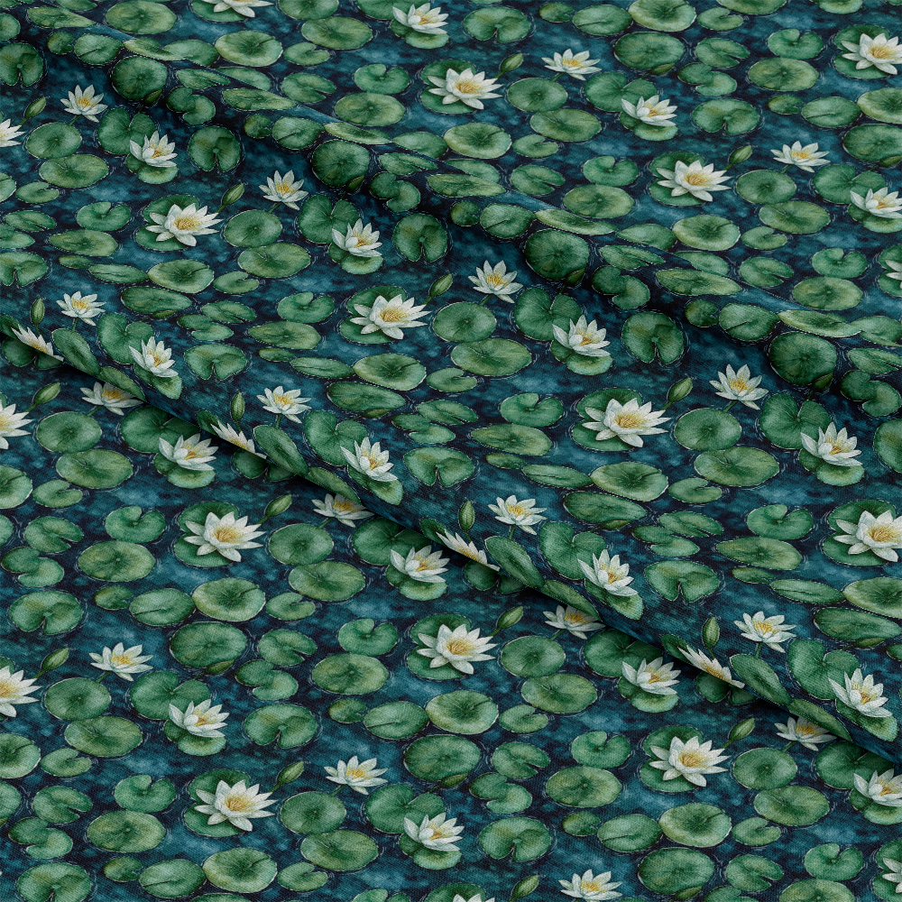 Swan in the Pond Pattern 11 Quilting Cotton Fabric