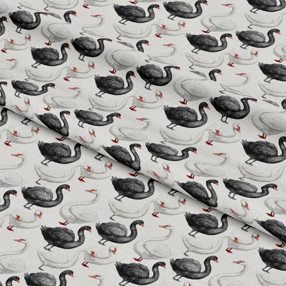 Swan in the Pond Pattern 17 Quilting Cotton Fabric