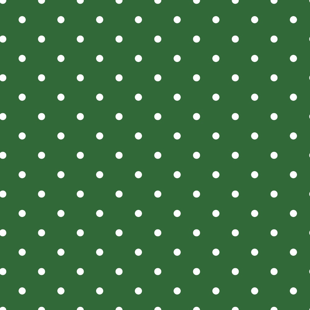 Sweet Strawberries Green Polka Dots Quilting Cotton Fabric