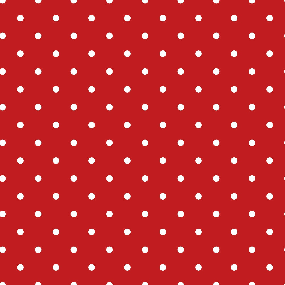 Sweet Strawberries Red Polka Dots Quilting Cotton Fabric