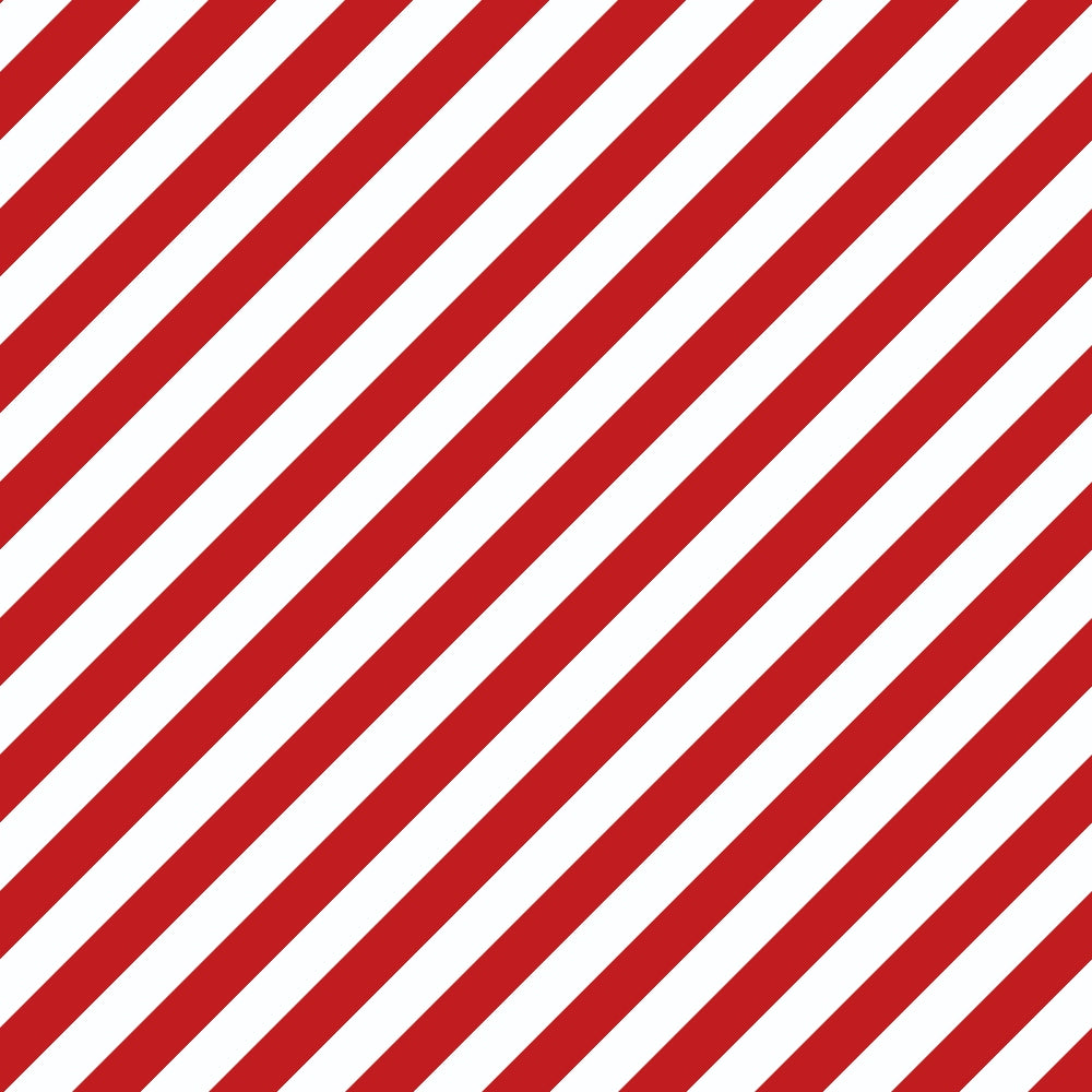 Sweet Strawberry Red Diagonal Stripes Quilting Cotton Fabric