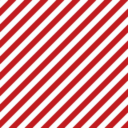 Sweet Strawberry Red Diagonal Stripes Quilting Cotton Fabric