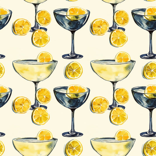 Tart and Tipsy Pattern 12 Quilting Cotton Fabric