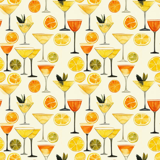Tart and Tipsy Pattern 7 Quilting Cotton Fabric