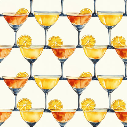 Tart and Tipsy Pattern 8 Quilting Cotton Fabric