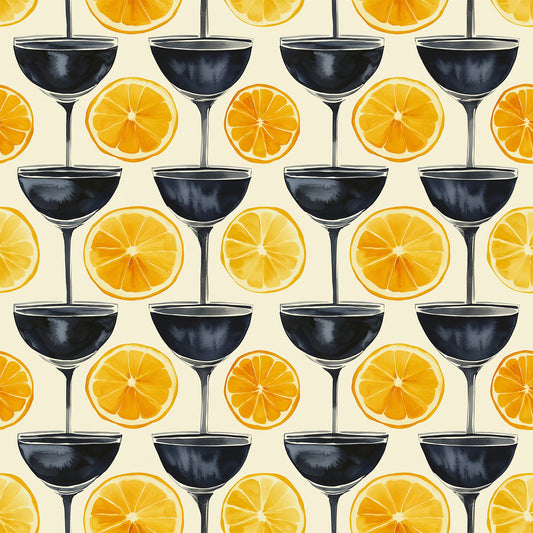Tart and Tipsy Pattern 9 Quilting Cotton Fabric