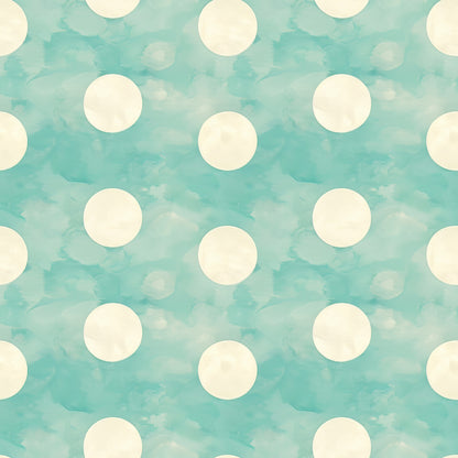 Teal and Doves Pattern 8 Quilting Cotton Fabric
