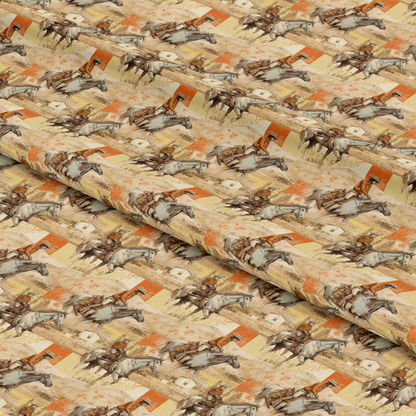 The Cowboy Life Pattern 14 Quilting Cotton Fabric