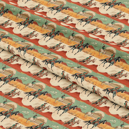 The Cowboy Life Pattern 15 Quilting Cotton Fabric