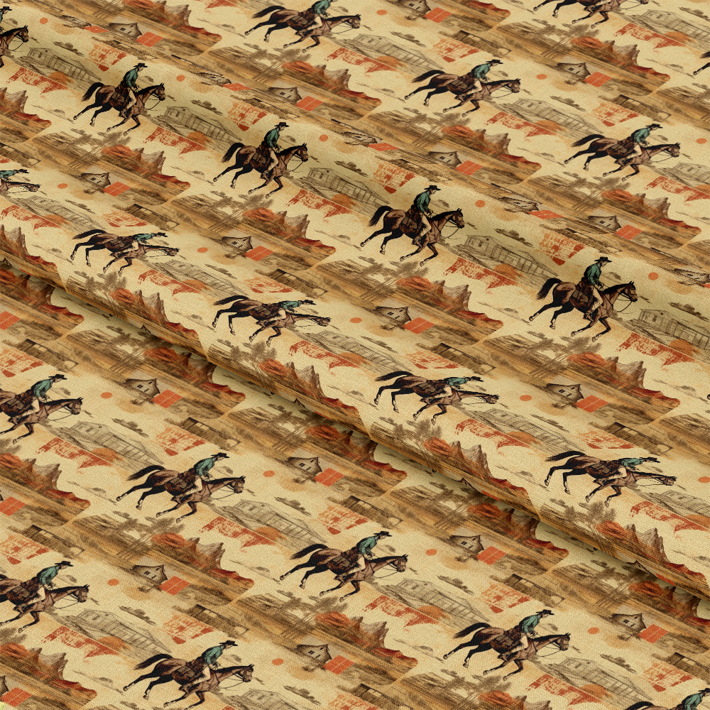 The Cowboy Life Pattern 2 Quilting Cotton Fabric