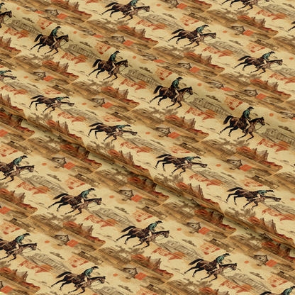 The Cowboy Life Pattern 2 Quilting Cotton Fabric