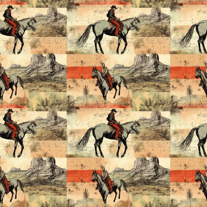 The Cowboy Life Pattern 5 Quilting Cotton Fabric