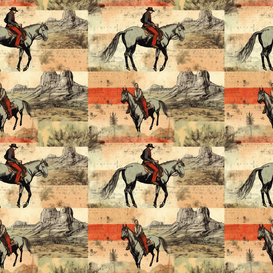 The Cowboy Life Pattern 5 Quilting Cotton Fabric