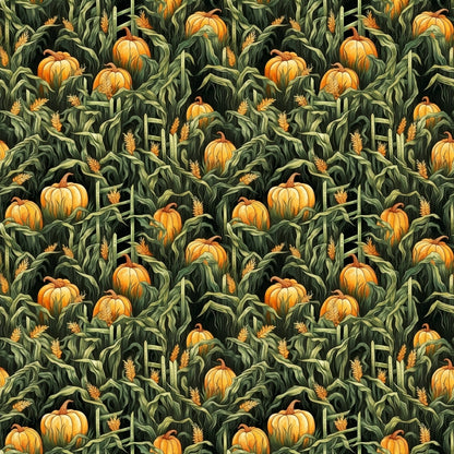 The Pumpkin Patch Pattern 4 Quilting Cotton Fabric