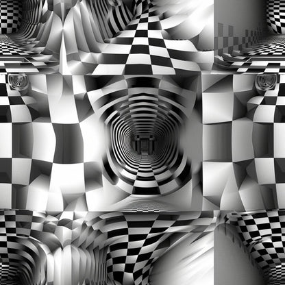 Three Dimensional Optical Illusion Arts Pattern 11 Quilting Cotton Fabric