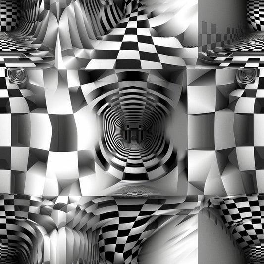 Three Dimensional Optical Illusion Arts Pattern 11 Quilting Cotton Fabric
