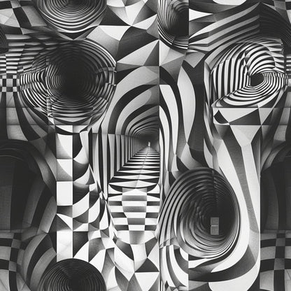 Three Dimensional Optical Illusion Arts Pattern 13 Quilting Cotton Fabric