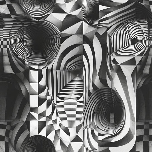 Three Dimensional Optical Illusion Arts Pattern 13 Quilting Cotton Fabric